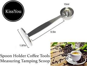 img 3 attached to ☕ Stainless Steel Dual-Purpose Coffee Scoop - Multi Function Measuring and Tamping Spoon for Coffee and Tea