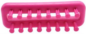 img 1 attached to 🧶 Mini Plastic Knitting Loom Kit for DIY Scarf Weaving - Katech with Random Crochet Hook. Knitting Tool for Socks, Leg Warmers, Scarf, Hats and Arm Warmers - Ideal for Knitting Enthusiasts