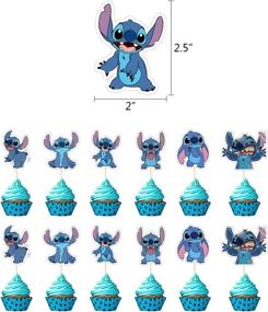 img 1 attached to 🎉 Lilo and Stitch Themed Party Decorations – Cupcake Toppers for Boys and Girls Birthday Parties