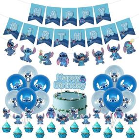 img 4 attached to 🎉 Lilo and Stitch Themed Party Decorations – Cupcake Toppers for Boys and Girls Birthday Parties