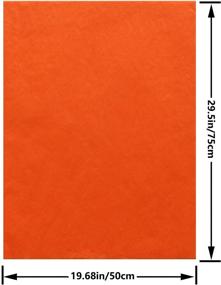 img 3 attached to AZOWA Orange Gift Tissue Paper: 120 Sheets, Wrapping Tissue for 20x29 inch Gift Bags
