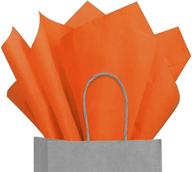 azowa orange gift tissue paper: 120 sheets, wrapping tissue for 20x29 inch gift bags logo