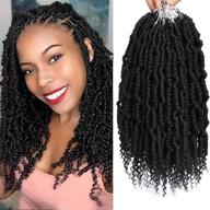 🔥 mirra's mirror локоны bomb twist crochet для плетения волос 14 дюймов - 6 пакетов локоны passion twist, локоны spring twist, локоны kinky twist, готовые к использованию синтетические локоны для плетения волос для черных женщин (цвет: 1b) логотип