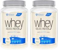 🍦 premium vanilla flavored integrated supplements whey isolate protein - 2 count logo