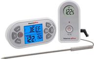 🔥 thermopro tp21 wireless meat thermometer - ultimate grilling and smoking bbq thermometer for cooking - 8.5' meat probe included - smoker thermometer with alert, timer, and lcd backlit screen logo