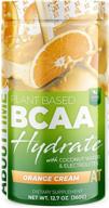 🌱 растительный bcaa hydrate clear с l-глутамином и электролитами (без гмо, без глютена, с монкфруктом) - апельсиновый крем, 20 порций - время подходящее логотип