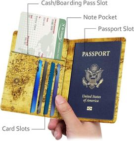 img 2 attached to 🌍 Famavala Blocking Holder Passport MapBronze: Secure Your Travel Essentials Stylishly
