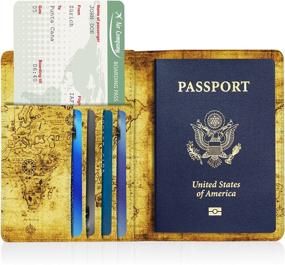 img 3 attached to 🌍 Famavala Blocking Holder Passport MapBronze: Secure Your Travel Essentials Stylishly