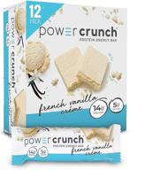 power crunch french vanilla creme protein energy bar - 12 pack, 1.4 oz (40 g) each, pack of 1 logo