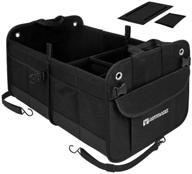 🚗 autoark multipurpose car suv trunk organizer - durable & collapsible with adjustable compartments for cargo storage (ak-042) logo