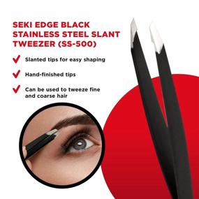 img 3 attached to EDGE SS 500 Black Stainless Tweezer
