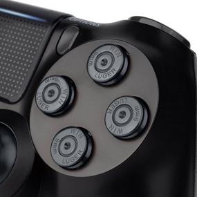 img 1 attached to 🎮 Enhance Your Gaming Experience with XFUNY Metal Bullet Buttons and Thumbsticks Mod Kit for PS4 DualShock 4 Controller - Gray