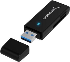 img 4 attached to Высокоскоростной считыватель карт Sabrent USB 3.0 Micro SD и SD (CR-T2MS): быстрая передача данных и удобный доступ к карте.