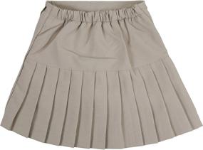 img 3 attached to 👗 ToBeInStyle Girls Uniform Skirt with Button - Girls' Clothing, Skirts, and Skorts