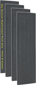 img 3 attached to 🔌 GermGuardian Air Purifier Genuine Carbon Filter Pack - 4 Count for FLT4825 B Filter: Compatible with AC300/AC800/900 Series Germ Guardian Air Purifiers, Black