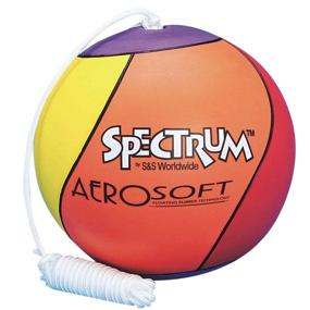 img 1 attached to 🌈 High-Quality S&amp;S Worldwide Spectrum Rainbow Soft Rubber Tetherball - Fun and Durable Outdoor Game