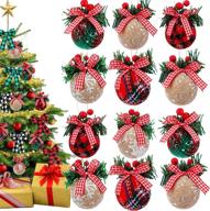 christmas ornaments baubles berries buffalo logo