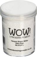 🌟 wow embossing powder ultra high white - large jar, 160ml for opaque & bright results logo