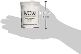 img 1 attached to 🌟 Wow Embossing Powder Ultra High White - Large Jar, 160ml for Opaque & Bright Results