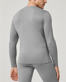 img 3 attached to 👕 LAPASA Men's Thermal Underwear Top | Fleece Lined Long Sleeve Shirt | Light, Mid, Heavy Weight | Pack of 1 &amp; 2 (Thermoflux M09/M55/M26)