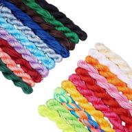 🧵 ph pandahall 20 color options: 1mm nylon cord for chinese knotting, kumihimo, macrame, and bracelet making - 400m/430yards long logo