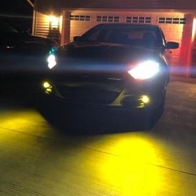 img 3 attached to 🔆 High-Performance Alla Lighting 3800lm 9145 9140 H10 LED Fog Lights Bulbs: 9155 PY20D Base, 3000K Amber Yellow Xtreme Super Bright ETI 56-SMD Replacement