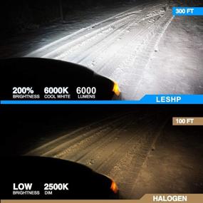 img 2 attached to LESHP H11/H8/H9 LED Headlight Bulbs, Super Bright CSP Chips 6000LM High/Low Beam 6000K Cool White Conversion Kit, 2 Pack - Enhanced SEO