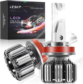 img 4 attached to LESHP H11/H8/H9 LED Headlight Bulbs, Super Bright CSP Chips 6000LM High/Low Beam 6000K Cool White Conversion Kit, 2 Pack - Enhanced SEO