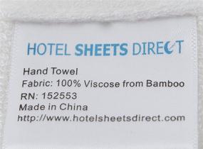 img 1 attached to 🛏️ Hotel Sheets Direct 100% Bamboo Hand Towels, 4 Piece Set - Incredibly Soft, Hypoallergenic 13 x 29.5 (Pack of 4 Hand Towels)