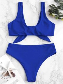 img 1 attached to 👙 ZAFUL Women's Padded Bright Bikini - Womens Clothing for Swimsuits & Cover-Ups