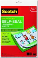 scotch ls854ss10 self-sealing laminating sheets, 6.0 mil, 9 x 12 (pack of 10): enhanced seo-friendly product logo