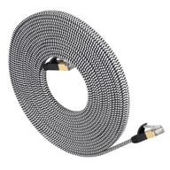 high performance 49 foot ethernet braided internet network cable logo