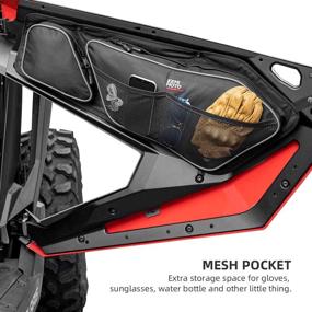 img 1 attached to 🚀 Enhance Your RZR PRO XP Experience with kemimoto 1680D Door Bags: Premium Storage and Comfort Solution for 2020-2022 Polaris RZR PRO XP
