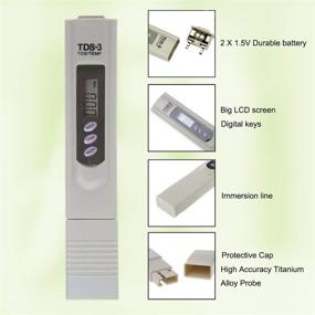 img 3 attached to 🐠 Newest】TDS Meter: NinHappy with High Accuracy, 0-9999 Ppm, Ideal for Aquariums