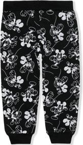 img 1 attached to Disney Mickey Mouse Jogger Pants: Comfy Drawstring Elastic Sweatpants for Kids