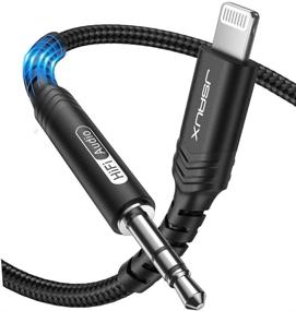 img 4 attached to 🔌 6FT Lightning to 3.5mm Audio Cable, JSAUX [Apple Mfi Certified] Headphone Jack Lightning Aux Cord Compatible with iPhone 13/13 Pro/13 Pro Max/12/12Pro/12 Pro Max/11/11 Pro Max/X/XS/XR/8 - Black