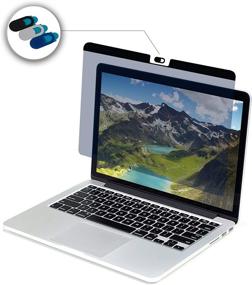 img 4 attached to 💻 Защитная пленка для экрана ноутбука Chooga MacBook Pro/Air 13 дюймов - магнитный антибликовый экран с синим светофильтром и защитой от отражений и веб-камеры