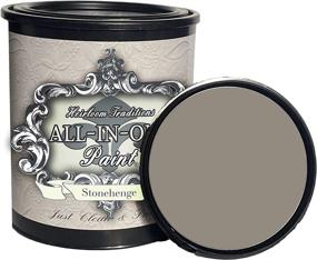 img 1 attached to 🏛️ Stonehenge Mid-Tone Greige Finish 32oz Quart - All-In-One Paint