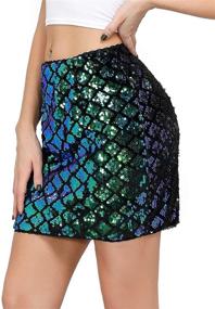 img 1 attached to Kate Kasin Sparkly 👗 Sequin Skirts for Women's Fashion