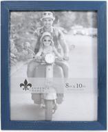 🖼️ seo-optimized: lawrence frames 8x10 charlotte navy blue picture frame in weathered woods logo