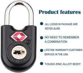 img 1 attached to 🔒 Revolutionary SURE LOCK Compatible Luggage Shackle: Ultimate Travel Accessories for Luggage Security