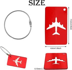 img 2 attached to ✈️ Flowden Business Aluminium Identifier: Ultimate Travel Accessories for Luggage