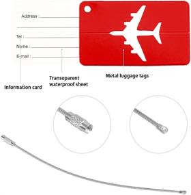 img 3 attached to ✈️ Flowden Business Aluminium Identifier: Ultimate Travel Accessories for Luggage