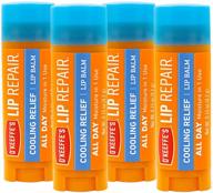 🌬️ o'keeffe's cooling relief lip repair lip balm: effective remedy for dry, cracked lips - stick, pack of 4 logo