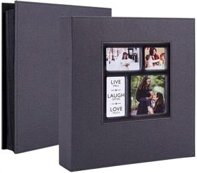 img 3 attached to 📷 Ywlake Photo Album 4x6 -600 Pockets, Linen Cover, Extra Large Capacity - Perfect for Family, Weddings, and Special Occasions - Holds Both Horizontal and Vertical Photos - Black