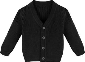 img 2 attached to 👦 Lilax Boys' Little Classic Cardigan Sweater - Trendy Clothing for Kids
