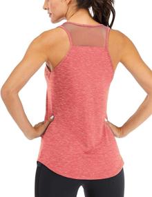 img 3 attached to 🏃 ICTIVE Women's Breathable Mesh Racerback Workout Tank Tops - Ideal for Muscle & Running