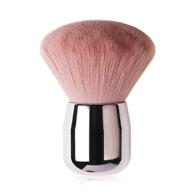 💅 nail dust powder remover brush for acrylic uv gel, makeup or nail art cleaning - pink kabuki nail brush logo