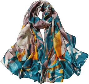 img 3 attached to Fashion Gradient Lightweight Sunscreen Scarves Women's Accessories