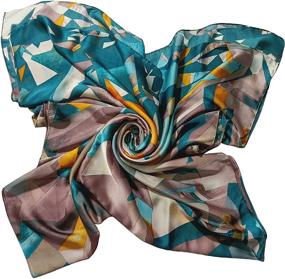 img 2 attached to Fashion Gradient Lightweight Sunscreen Scarves Women's Accessories